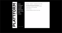 Desktop Screenshot of die-plattform.de