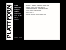 Tablet Screenshot of die-plattform.de